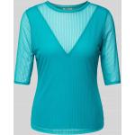 Turquoise Polyamide Stretch Ted Baker Effen T-shirts Ronde hals voor Dames 
