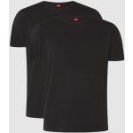 Zwarte Stretch s.Oliver T-shirts met ronde hals Ronde hals  in maat M 2 stuks voor Heren 