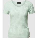 Groene Emporio Armani Effen T-shirts Ronde hals voor Dames 