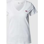 Witte LEVI´S V-hals T-shirts V-hals  in maat S voor Dames 