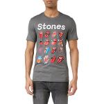 Grijze Rolling Stones T-shirts  in maat S voor Heren 