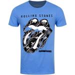 Blauwe Rolling Stones T-shirts  in maat S voor Heren 