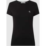 Zwarte Calvin Klein Jeans T-shirts met ronde hals Ronde hals  in maat S Bio voor Dames 