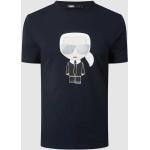 Donkerblauwe Karl Lagerfeld T-shirts met opdruk Ronde hals  in maat M voor Heren 
