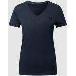 Donkerblauwe Tommy Hilfiger V-hals T-shirts V-hals  in maat S voor Dames 