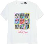Casual Witte Desigual Rolling Stones T-shirts  in maat L voor Dames 