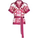 Roze Zijden Dolce & Gabbana All over print Blouses met print  in maat S in de Sale voor Dames 