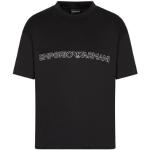 Zwarte Lyocell Emporio Armani Ademende T-shirts met ronde hals Ronde hals  in maat XXL Sustainable in de Sale voor Heren 