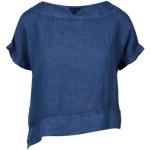 Blauwe Linnen Gran Sasso T-shirts  in maat L voor Dames 