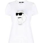 Witte Karl Lagerfeld T-shirts met opdruk  in maat M in de Sale voor Dames 