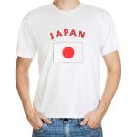 T-shirts met Japanse vlag print