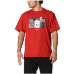 Rode Throwback T-shirts  in maat XXL voor Heren 