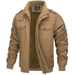 Leger Kaki Fleece winddichte Military jackets  in maat XL voor Heren 