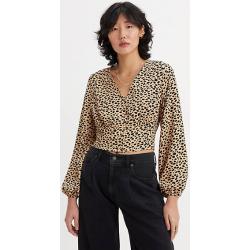 Tamara blouse met lange mouwen - Veelkleurig / New Stella Leopard Almond Buff