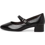 Tamaris Comfort Dames 8-84305-41 comfortabele extra brede comfortabele schoen verstelbare riem klassieke alledaagse schoenen pumps, zwart, 36 EU Breed