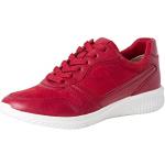 Rode Synthetische Tamaris Wedge sneakers  in maat 37 met Hakhoogte 3cm tot 5cm voor Dames 