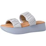 Blauwe Leren Tamaris Platte sandalen  voor de Zomer Sleehakken  in maat 37 met Hakhoogte 3cm tot 5cm voor Dames 