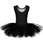 Zwarte Tulen Tanzmuster Kinder sportkleding  in maat 170 voor Meisjes 
