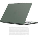 Donkergroene Polycarbonaat 14 inch Macbook laptophoezen in de Sale 
