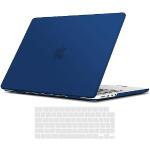 Marine-blauwe Polycarbonaat 14 inch Macbook laptophoezen in de Sale 