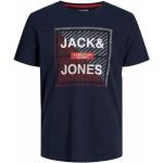 Marine-blauwe Jack & Jones T-shirts voor Heren 