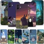 Kantoor Zwarte Siliconen Totoro Bloemen iPhone X hoesjes type: Bumper Hoesje voor Meisjes 
