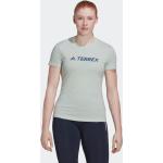 Groene Linnen adidas Terrex T-shirts  in maat M voor Dames 