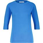 Blauwe Viscose Pullovers Ronde hals  in maat XL voor Dames 