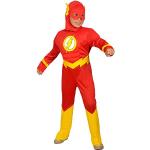 The Flash costume disguise boy official DC Comics (Size 8-10 years) with padded muscles
