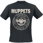 Rock Zwarte De Muppets Animal Effen T-shirts Ronde hals  in maat XL voor Heren 