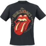 Zwarte Rolling Stones Effen T-shirts Ronde hals  in maat M voor Heren 