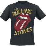 Zwarte Rolling Stones Effen T-shirts Ronde hals  in maat 3XL voor Heren 