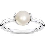Zilveren Thomas Sabo Ring met parels  voor een Valentijnsdag voor Dames 