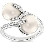 Zilveren Zilveren Thomas Sabo Ring met parels voor Dames 