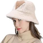 Witte Bucket hats  voor de Winter  in Onesize met motief van Vis voor Dames 