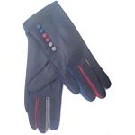 Marine-blauwe Fleece Vingerloze handschoenen  voor de Winter voor Dames 