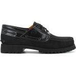 Timberland Authentics 3-Eye Classic Lug Boat Shoes - Herren Loafers Bootsschuhe Schuhe Leder Schwarz TB0A2A2C001 ORIGINAL