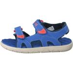 Timberland Perkins Row 2-straps (peuter) sandalen met open teen, Lichtblauw, 24 EU