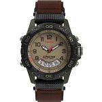 Bruine Nylon Stopwatch Timex Expedition Polshorloges met Nylon met Acryl met Digitaal Collectie editie aangedreven met Quartz in de Sale voor Heren 