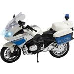 Toi-Toys 29654B Politiemotorfiets 1:20 met licht en geluid, politiespeelgoed, motorfiets, politie, wit