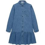 Casual Blauwe Tom Tailor Denim Kinderjurken met lange mouwen  in maat 164 voor Meisjes 
