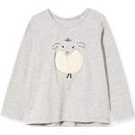TOM TAILOR T-shirt met lange mouwen voor babymeisjes, Lunar Rock Melange|beige, 68 cm
