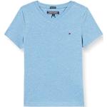 Blauwe Tommy Hilfiger Kinder v-hals T-shirts  in maat 128 Bio in de Sale voor Jongens 