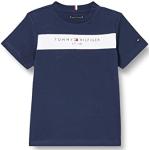 Marine-blauwe Tommy Hilfiger Essentials Kinder T-shirts  in maat 80 Sustainable voor Jongens 