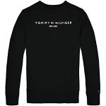 Tommy Hilfiger Uniseks kindersweatshirt Essential, zonder capuchon, Zwart, 4 jaar