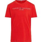 Tommy Hilfiger - Essential Tee S/S Ks0ks00210, T-shirts met korte mouwen, Unisex - Kinderen en teners, Rood (diep karmozijnrood), 7 jaar