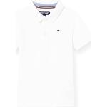 Witte Tommy Hilfiger Kinder polo T-shirts  in maat 140 in de Sale voor Jongens 