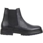 Zwarte Tommy Hilfiger Chelsea boots  in maat 42 met Hakhoogte tot 3cm in de Sale voor Heren 
