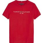 Tommy Hilfiger - Essential Tee S/S Ks0ks00210, T-shirts met korte mouwen, Unisex - Kinderen en teners, Rood (diep karmozijnrood), 16 jaar