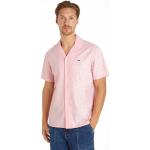 Casual Roze Linnen Casual overhemden  in maat 3XL voor Heren 